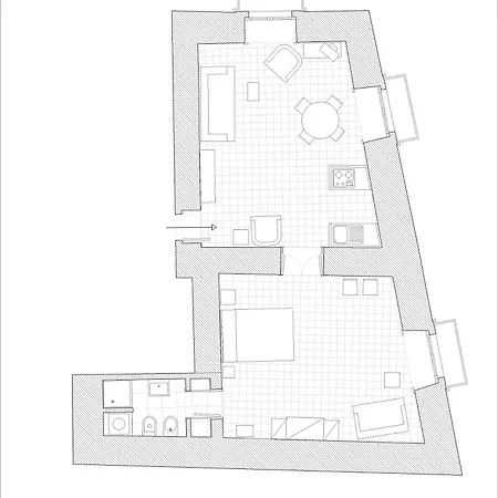 Tre Vie Con Terrazza * Katanya